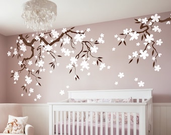 Floral Branch Wall Decal – Kid Room & Nursery Mural