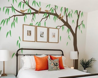 Décalcomanie murale saule pleureur – Papier peint pour arbre de pépinière