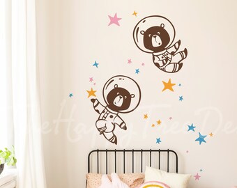 Space wall decal design Kid room decal Space Bears Great design how love cosmos...HT041