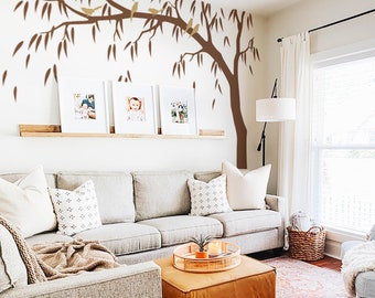 Weeping Willow Tree Vinyl Decal – Tall Family Tree Wall Decor