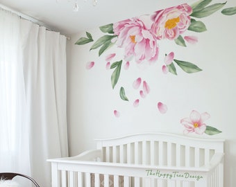 Rosa Pfingstrose Wandbild - HT133