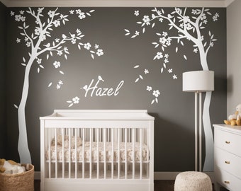 Personalized Tree Name Wall Decal – Nursery Room Decor