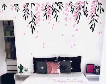 Zestaw naklejek ściennych z motywem botanicznym – Wild Branch Mural Design