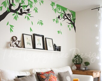 Branch Tree Wall Decal – Two-Sided Mural Set, Interior Decor