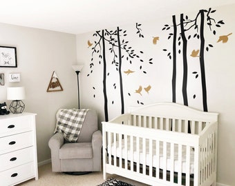 Long Tree Wall Decal – Nursery Kid's Room Mural