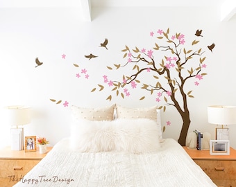 Naklejka ścienna „Kwiatowy wiatr” – naklejka winylowa do pokoju dziecięcego