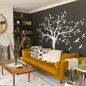 Stammbaum Wandbild Set Großer Baum Wandtattoo für Kinderzimmer Vinyl Wandtattoo Kinderzimmer Wandaufkleber Idee - HT081