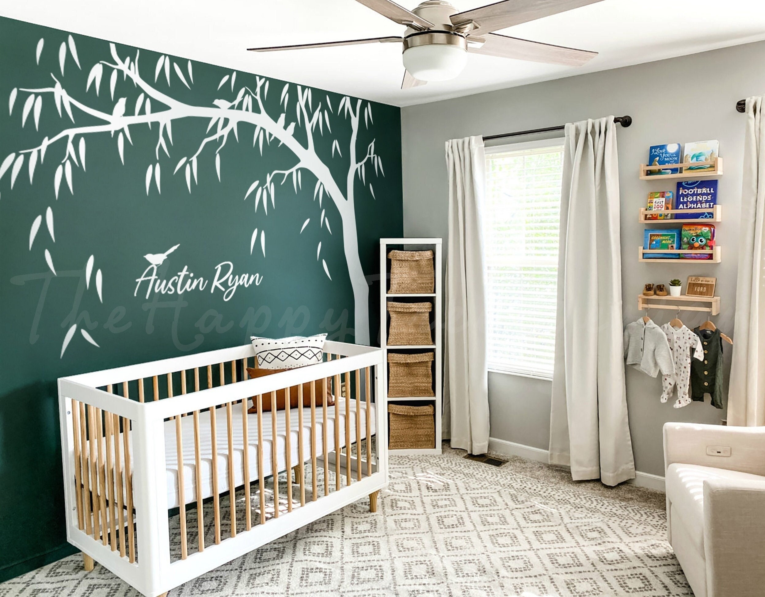 Weeping Willow Tree Wall Decal – Nursery Mural, Kid's Room Decor - Etsy