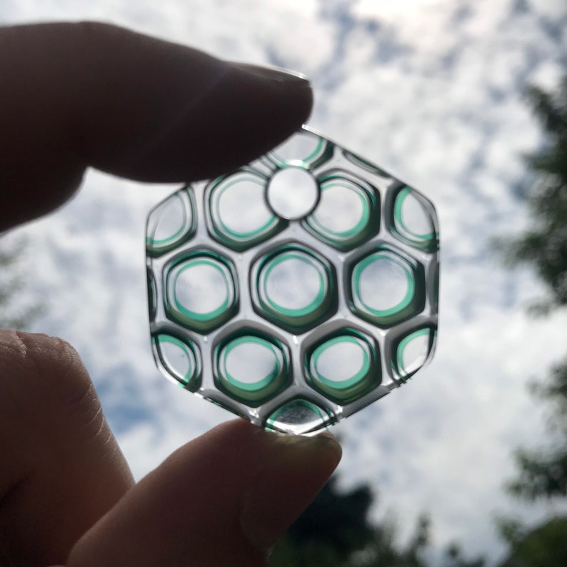 Xanderman Glass Gray Matter Swiss Cheese Brain Murrine Etsy