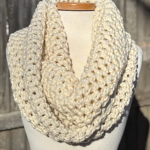 Lux Infinity | Wool Blend | Handmade Winter Scarf | Chunky Wrap | Warm Fall Accessories