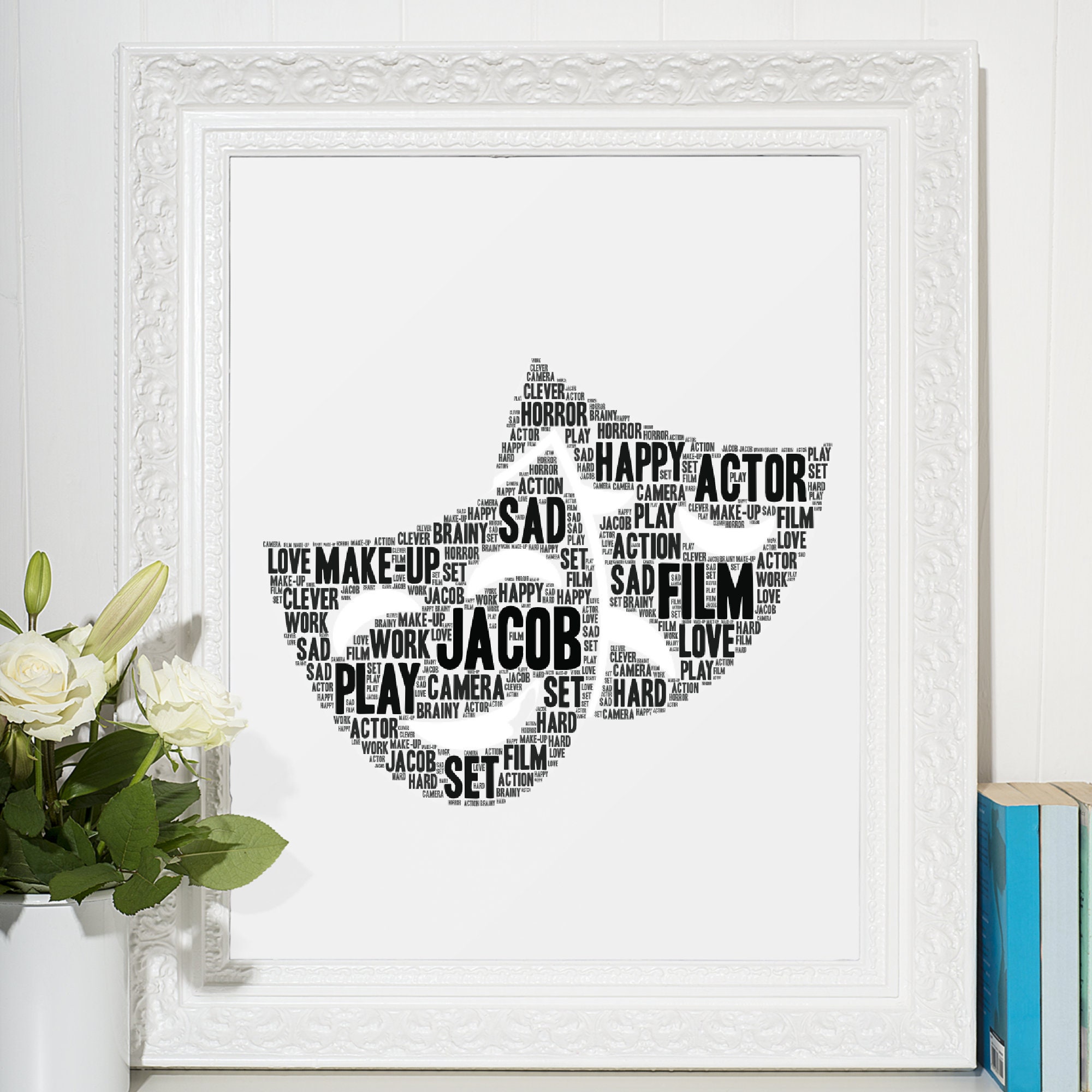 Buy PERSONALISED Actor Movie Play Star Word Art-original Gift-for Online in  India - Etsy