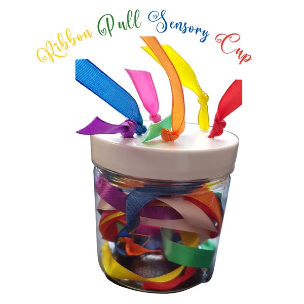 Montessori Toys |  Sensory toy | Sensory ribbon pull cup | Montessori Toy | Ribbon Pull toy |  ADHD  Autism| Calming Down Anxiety Aids