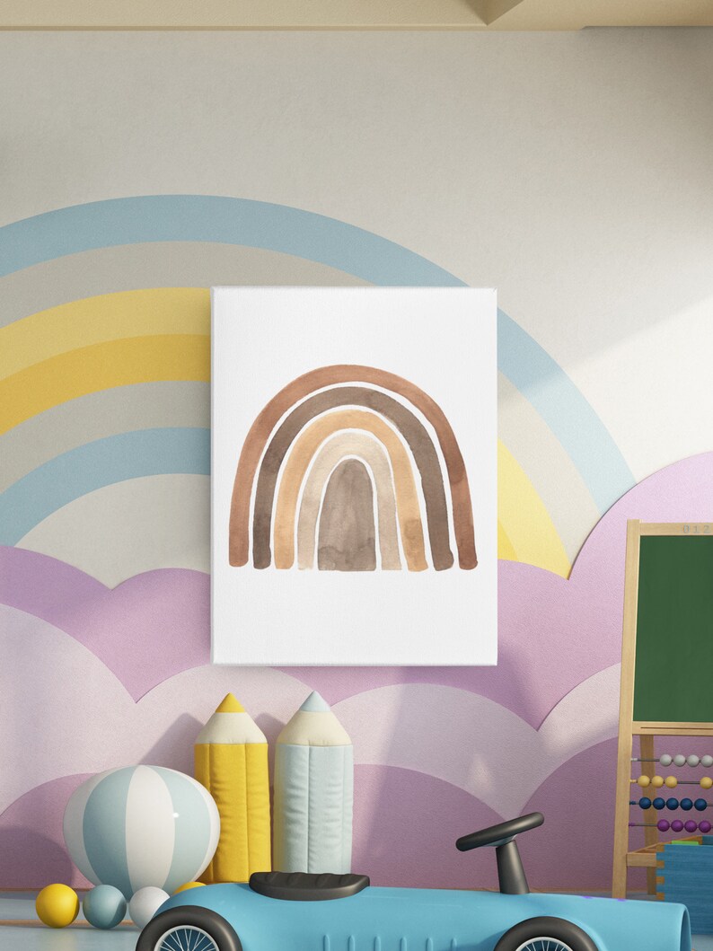 Nursery Art Set of 13 Prints Rainbow Nursery Wall Art Boho Etsy