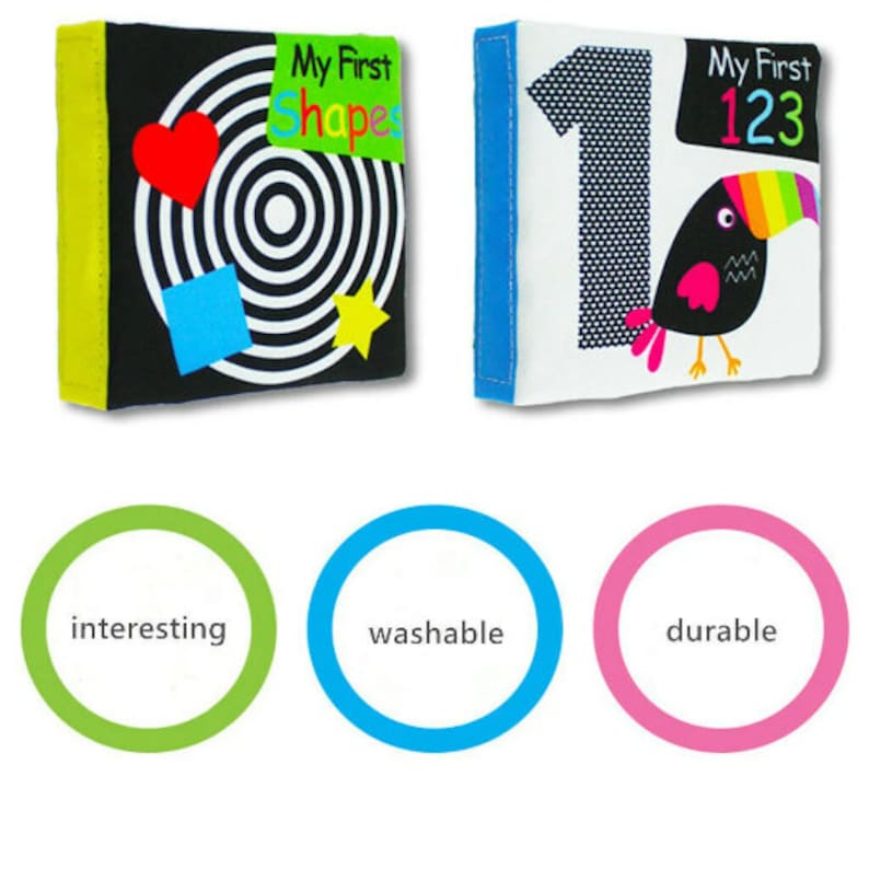 Newborn Baby Gift Box Baby Sensory Box Card Black & White Gift Etsy