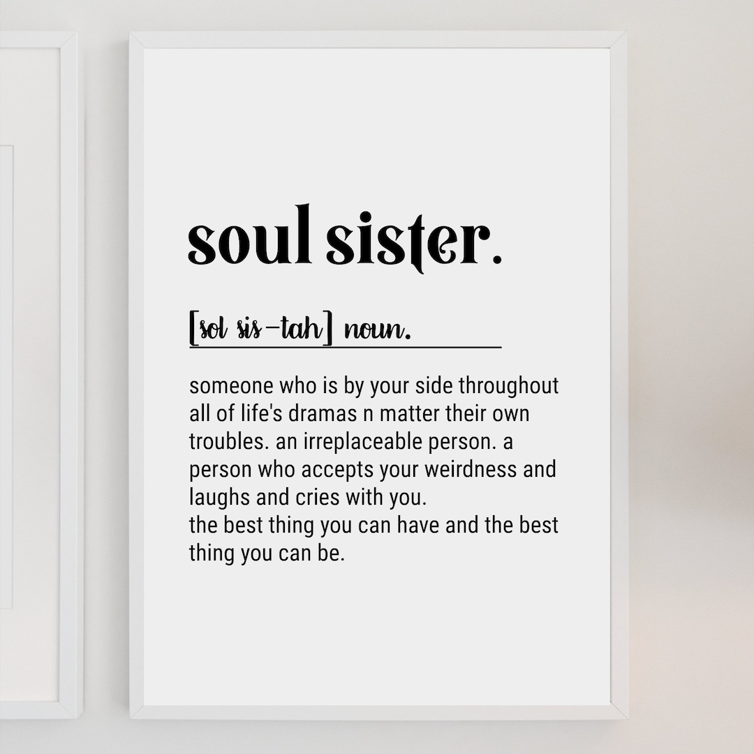 Soul Sister Definition Keychain - Cute Stainless Steel Gift For Best Friends, Sisters & Women - View #5