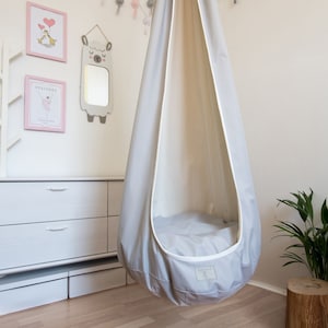 Kids cocoon swing Toddler hanging chair Sensory pod Indoor playroom swing seat for children