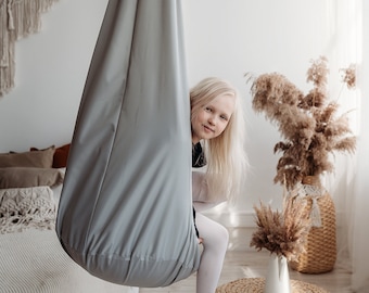 Sensory cocoon swing seat chair Hanging pod Indoor playroom hammock