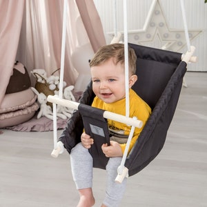 Toddler swing chair hammock Kids playroom swing Fabric Children Schaukel First birthday gift