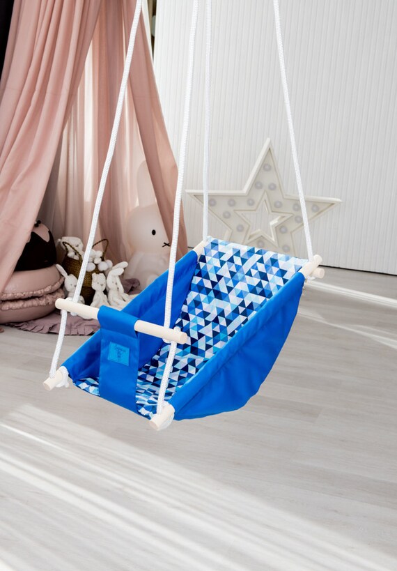 blue baby swing