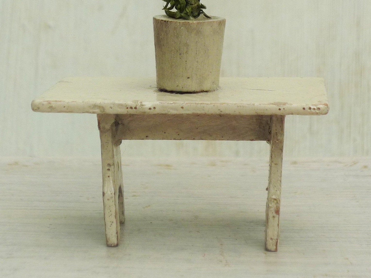 Antique Erzgebirge Dolls House Wood Furniture Miniature