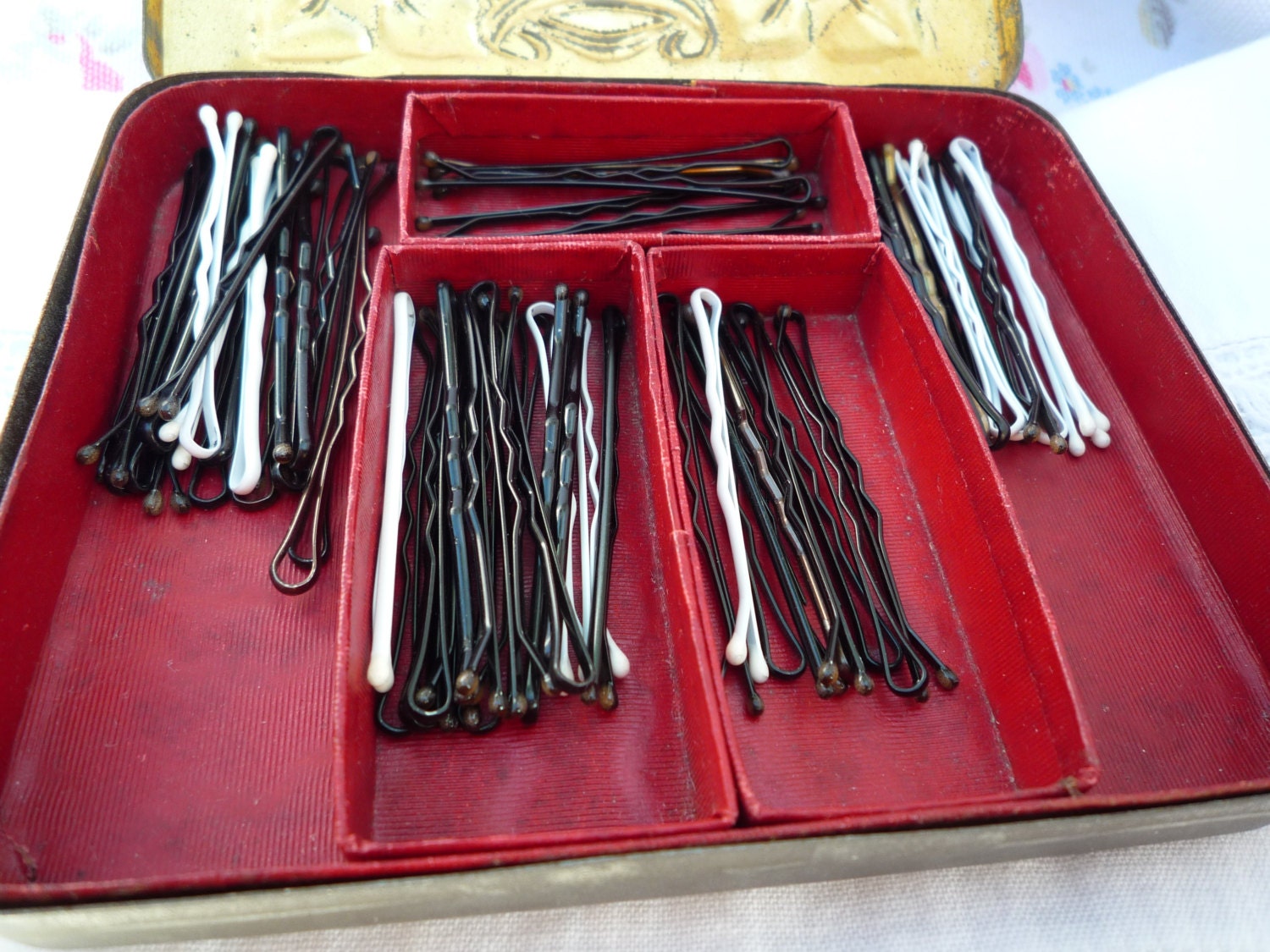 Vintage Hair Pin Box Vintage Tin for Hair Accessories Bobby Etsy