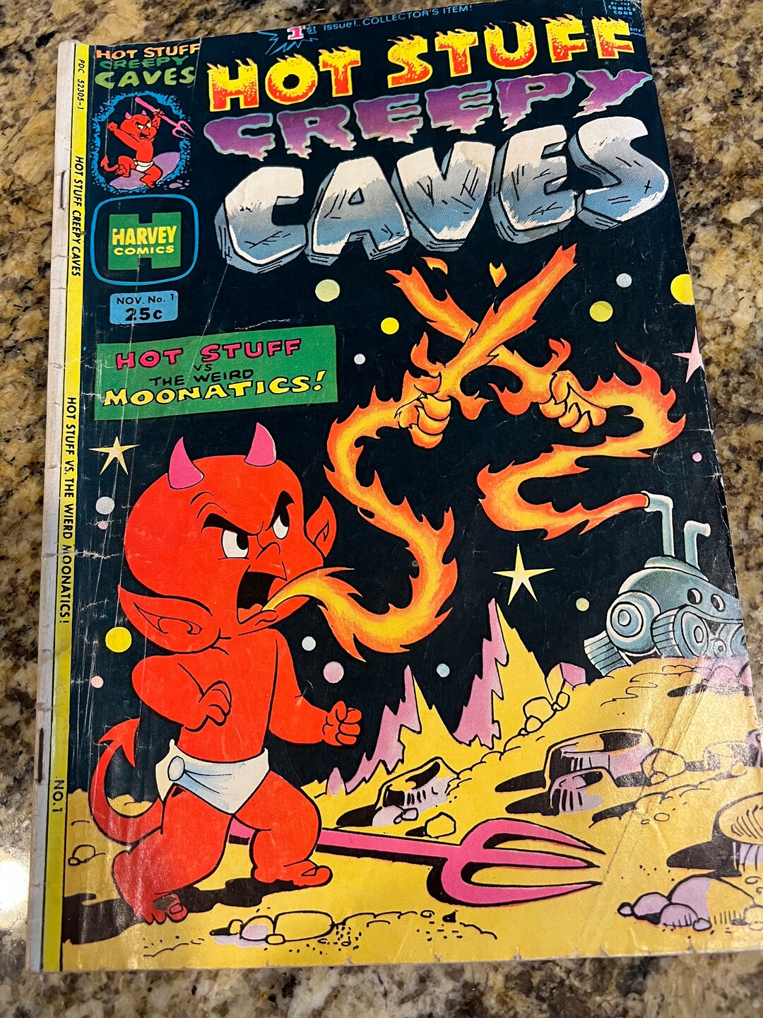 No. 1 Hot Stuff Creepy Caves Comic Book 1970s Hot Stuff Vs Etsy