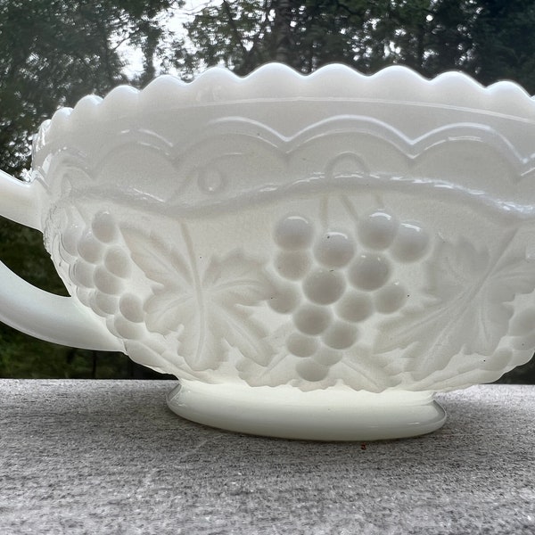 50% OFF Vintage Milk Glass Candy Bowl Imperial Glass 2- Handled Dish 5” Diameter