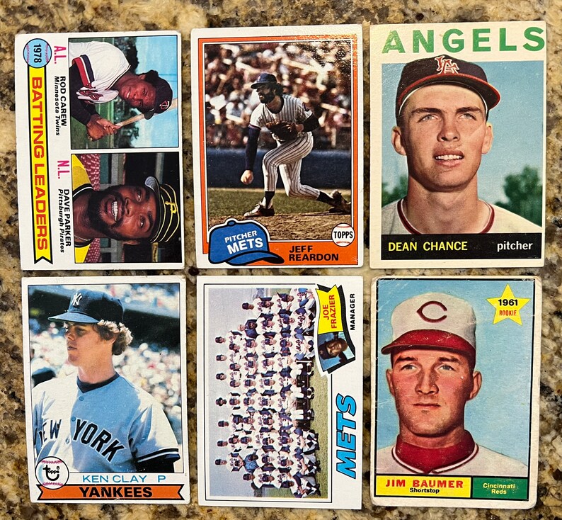 Vintage Sports Cards 196085 Football Cards Baseball Cards Etsy
