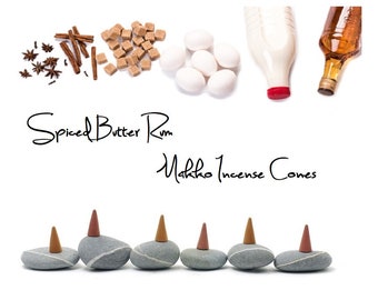 Spiced Butter Rum All Natural Makko Incense Cones