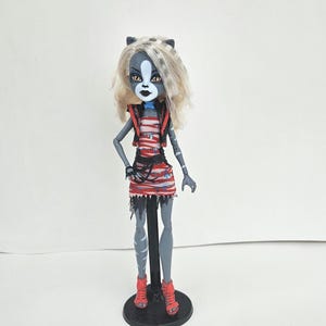 Monster High Puppe, Zombie Shake, Purrsephone, 2er Pack für Sammler, OOAK Repaints, Spielen, Katzenpuppe, Originalkleidung, sehr selten