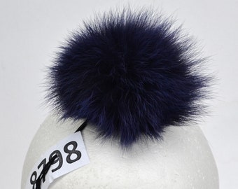 4,5" FOX FUR POMPOM! Real Fur Pom-Pom, Fox Fur Pom Pom, Genuine Fur Pom Pom, Pom Pom for Winter Hat, for Women Hat, for Knitted hats, Child