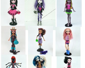 Monster High Doll for Collectors, OOAK Repaints, Playing, Dot Dead Gorgeous, Boo York, Freaky Fusion,  Draculaura, Abbey, Ghoulia, Rare