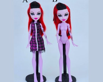 Freaky Fusion Monster High Doll for Collectors, OOAK Repaints, Playing, Operetta, Phantom, Original Clothes and Accessories, Mattel, rare