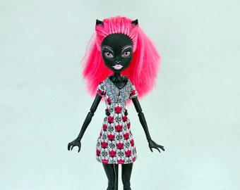 Monster high black cat doll sales