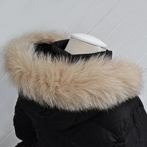BY ORDER, Real Fox Fur (Tail) Trim Hood, Fur collar trim, Fox Fur Collar, Fur Scarf, Fur Ruff, Fur Hood, Fur stripe, Coat Trim, Jacket