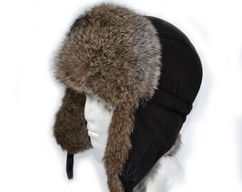 Real Fur Trapper Hat | Etsy