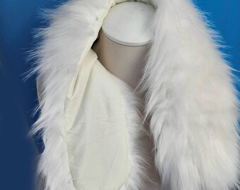 READY to SHIP XL Faux Fur Vegan Trim Hood 70 Cm, Faux Fur READY to SHIP XL Faux Fur Vegan Trim Hood 70 Cm, Faux Fur