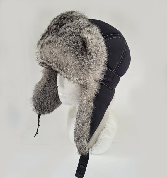 READY TO SHIP Aviator Fur Hat, Fur Ear Flap Hat, Men Real  display picture 1