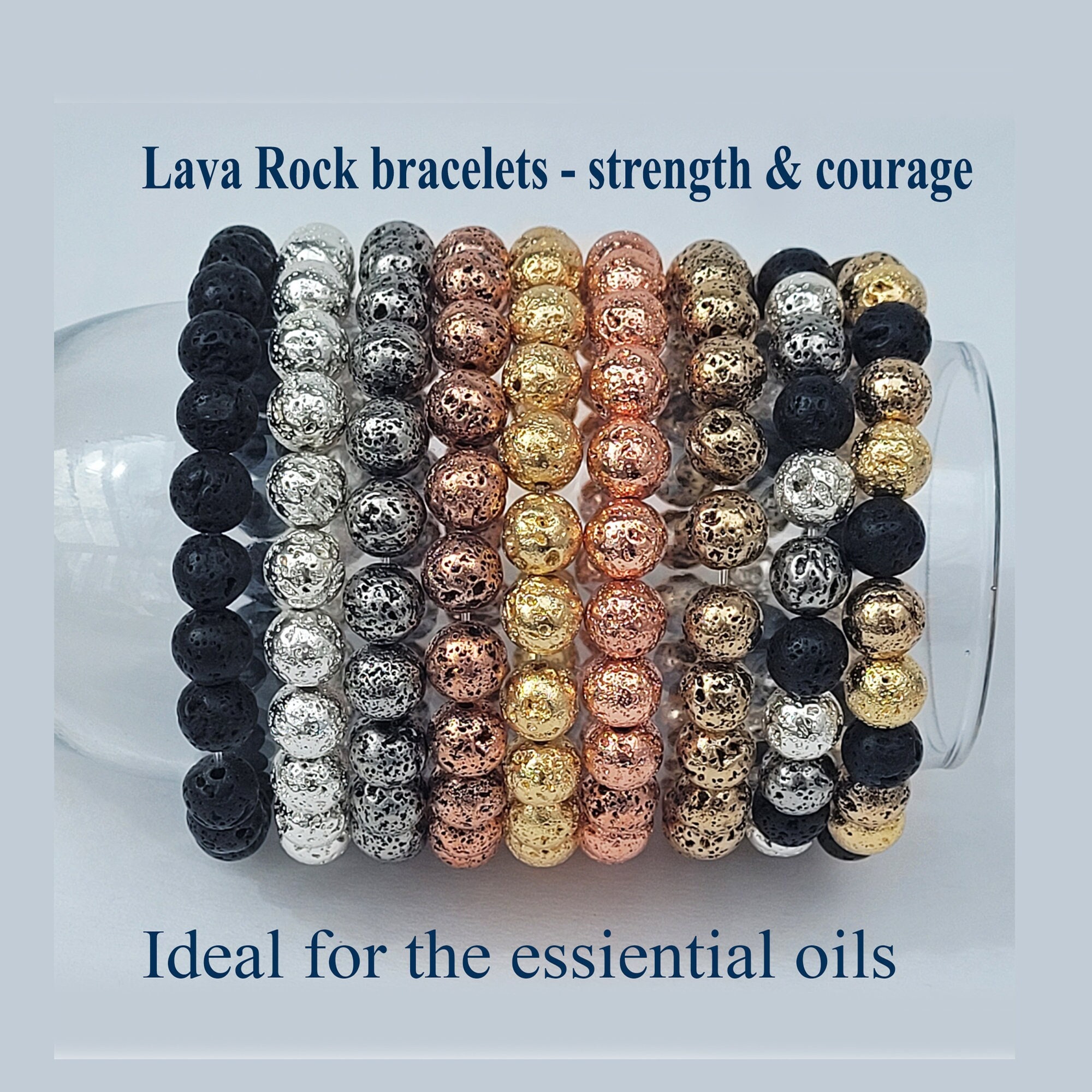 Gold Lava Stone Etsy Singapore