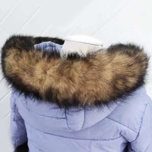 BY ORDER  Real Fox Fur (Tail) Trim Hood, Fur collar trim, Fox Fur Collar, Fur Scarf, Fur Ruff, Fur Hood, Fur stripe, Coat Trim, Jacket