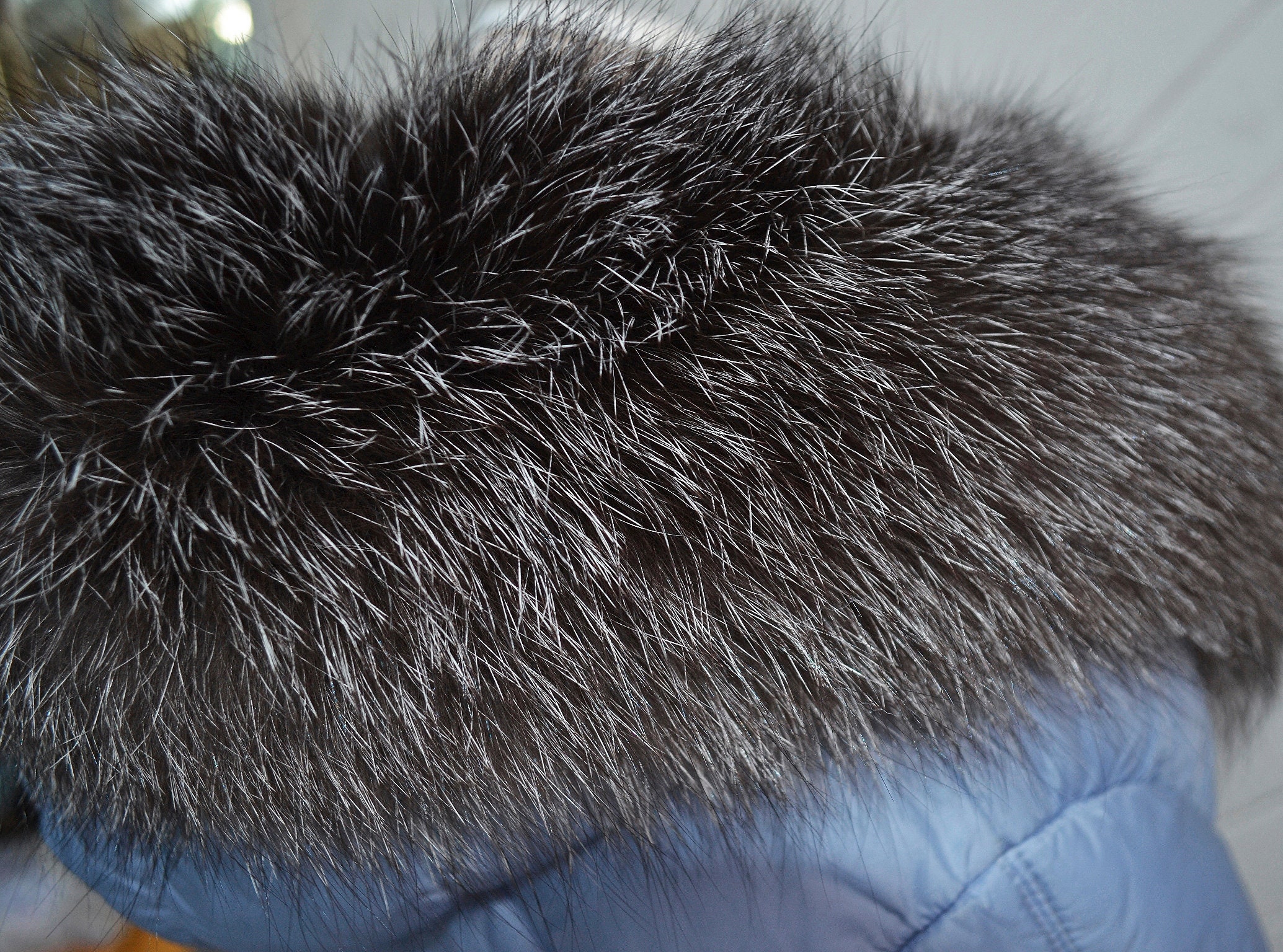Fox Ruff BY ORDER Rare Luxury BLUEFROST Fox Fur Trim Hood, Fur Collar Trim ...
