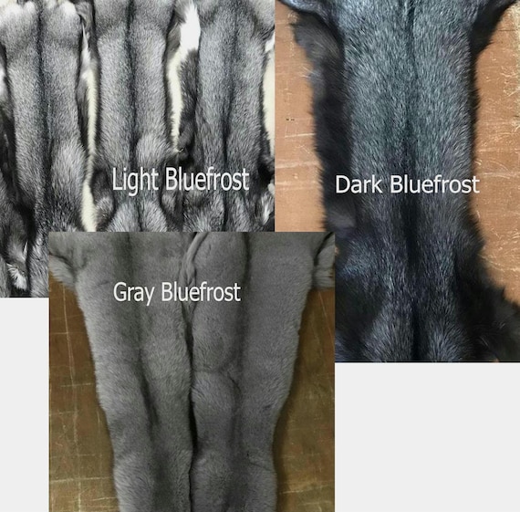 BY ORDER Rare Luxury BLUEFROST Fox Fur Trim Hood, Fur Collar Trim