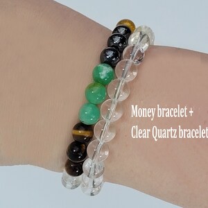 MONEY BRACELET + CLEAR QUARTZ = will help you to achieve your financial goals