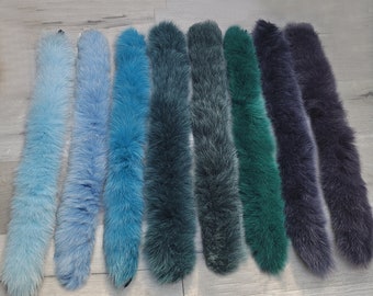 BY ORDER  Real Fox Fur (Tail) Trim Hood, Fur collar trim, Fox Fur Collar, Fur Scarf, Fur Ruff, Fur Hood, Fur stripe, Coat Trim, Jacket