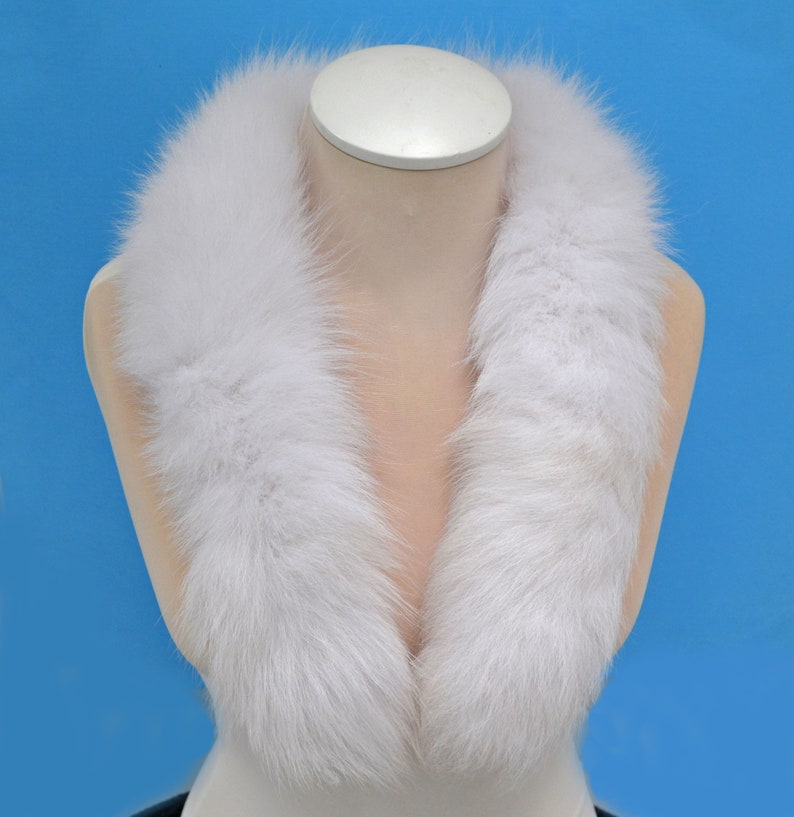 BY ORDER Real Fox Fur tail Trim Hood Fur Collar Trim Fox - Etsy Canada