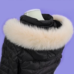 BY ORDER, Real Fox Fur (not Tail) Trim Hood, Fur collar trim, Fox Fur Collar, Fur Scarf, Fur Ruff, Fur Hood, Fur stripe, Coat Trim