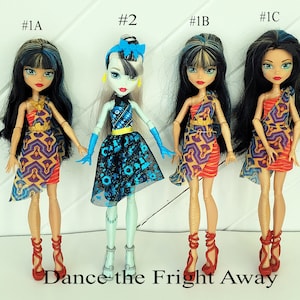 Dance the Fright Away Monster High Doll for Collectors, OOAK Repaints, Playing, Cleo de Nile, Frankie Stein, Welcome to Monster High, Rare
