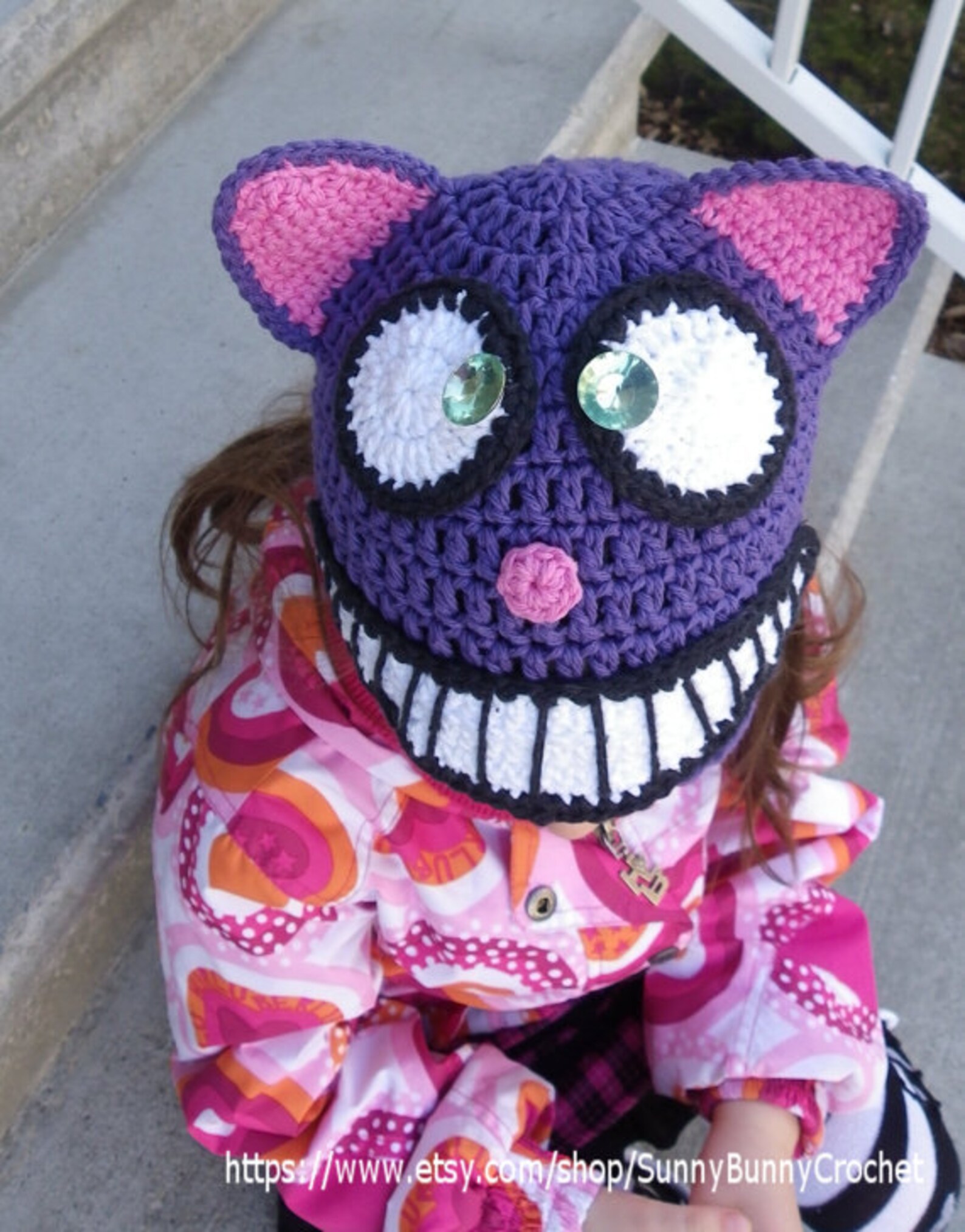 Cheshire Cat Hat Crochet Hat Pattern Animal Hat Pattern Etsy
