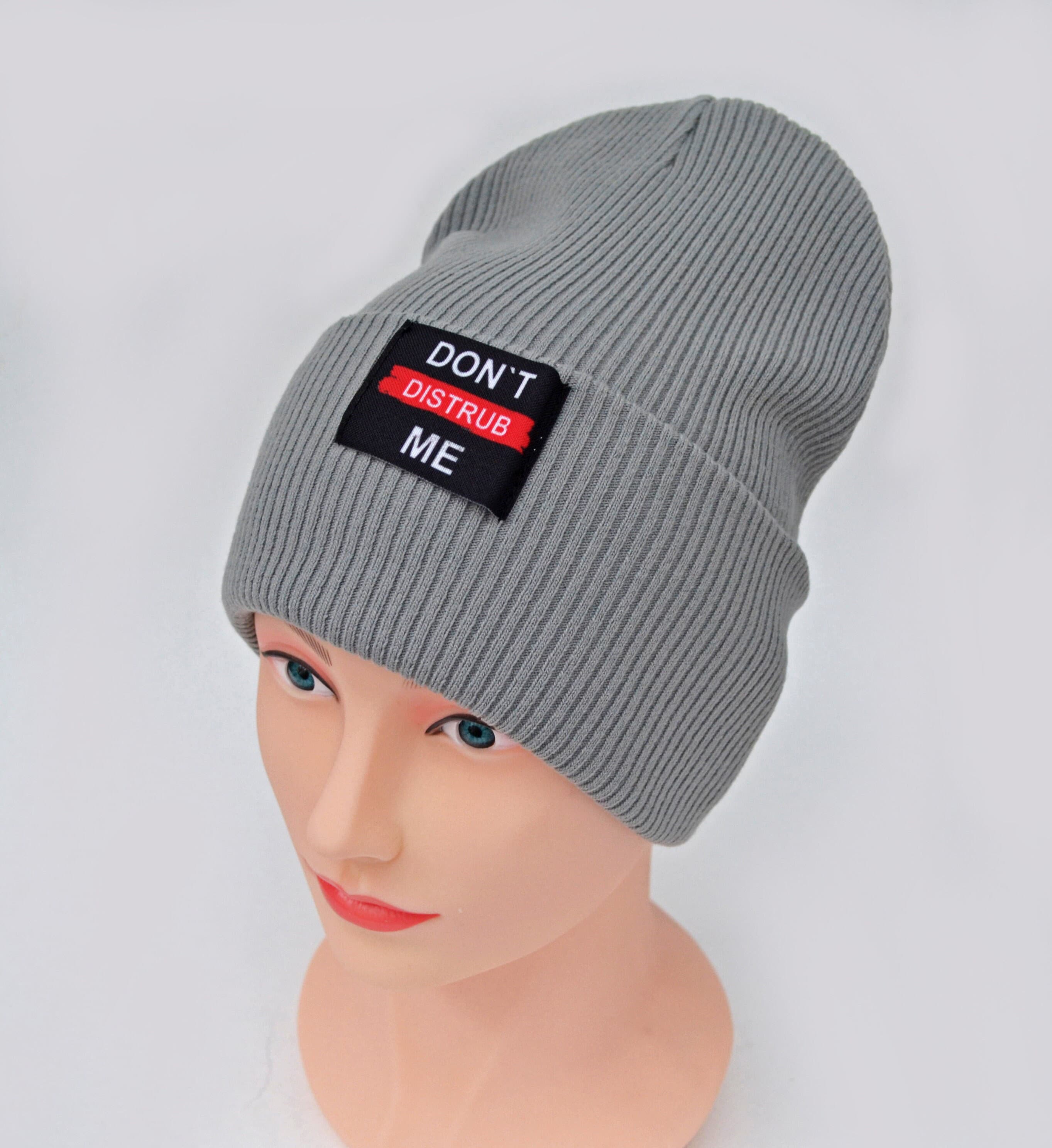 New Unisex Ladies Women Knitted Winter Warm Ski Slouch Beanie Cap Hat Acrylic Hand Knit Slouchy Beanie Hat, Acrylic Black Unisex Winter  main image 2