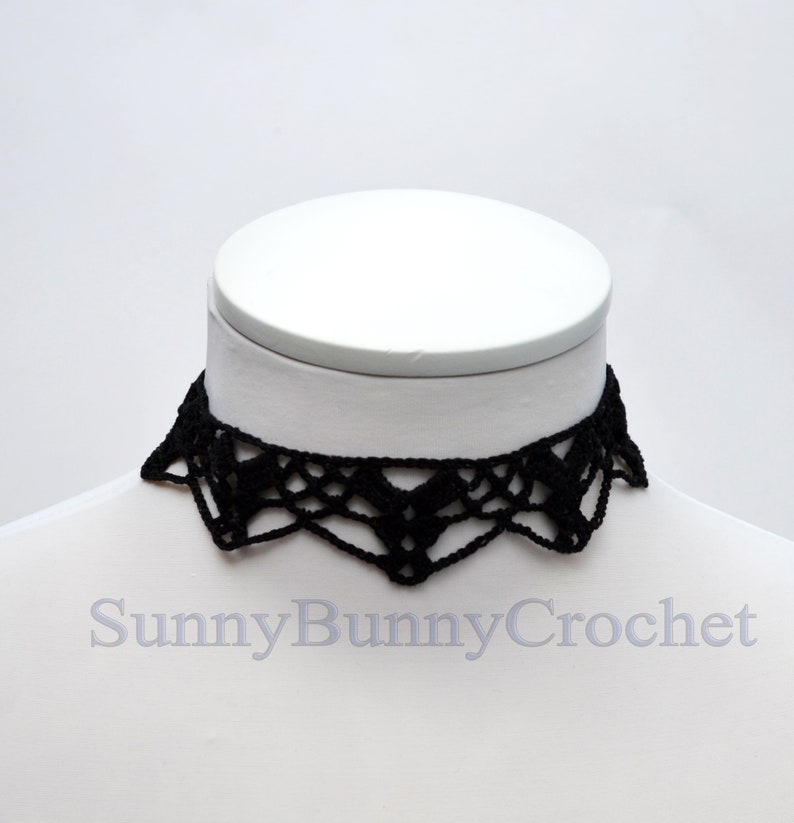 Black Necklace Choker With Cameo Pendant, Black Necklace for Women ...